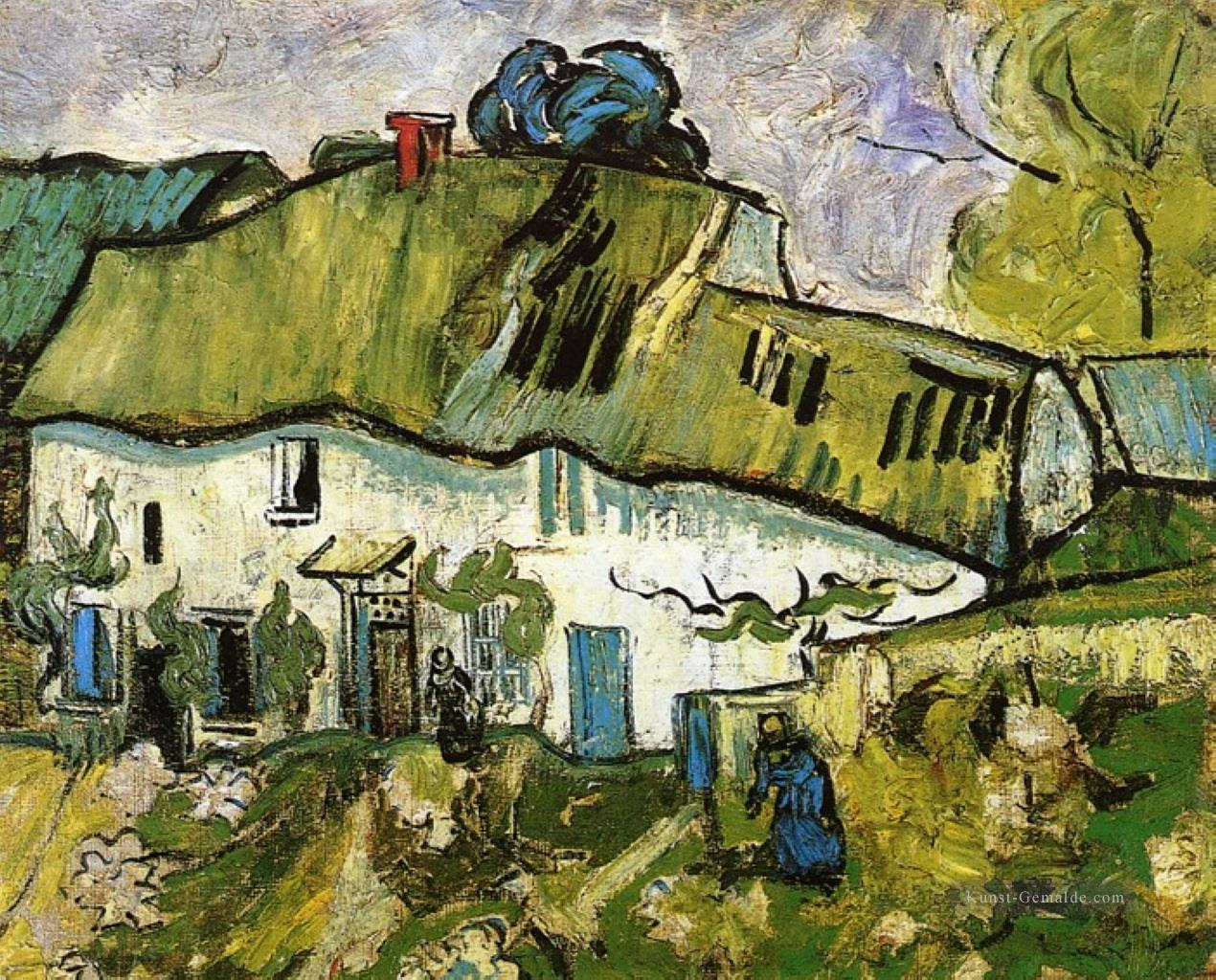 Bauernhaus mit zwei Figuren Vincent van Gogh Ölgemälde